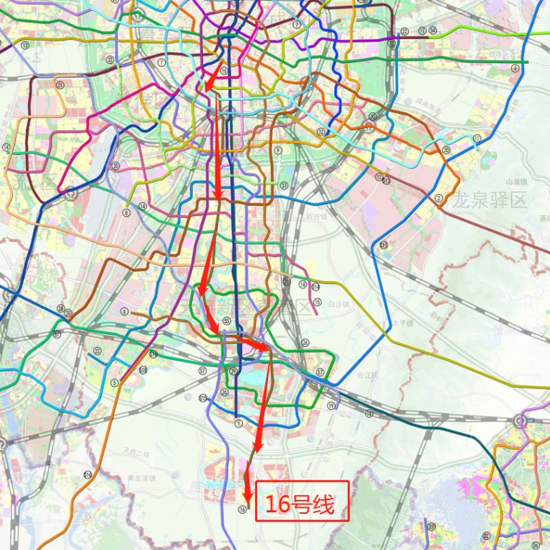 成都地铁最新线路图，城市脉络的新拓展